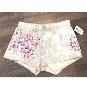 Rialto Jean Project Cherry Blossom Shorts NWT